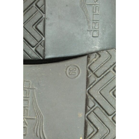 Dansko Women's Size 39 US 9 Slip-On Clogs Shoes Black Leather Embroidered - Picture 8 of 9